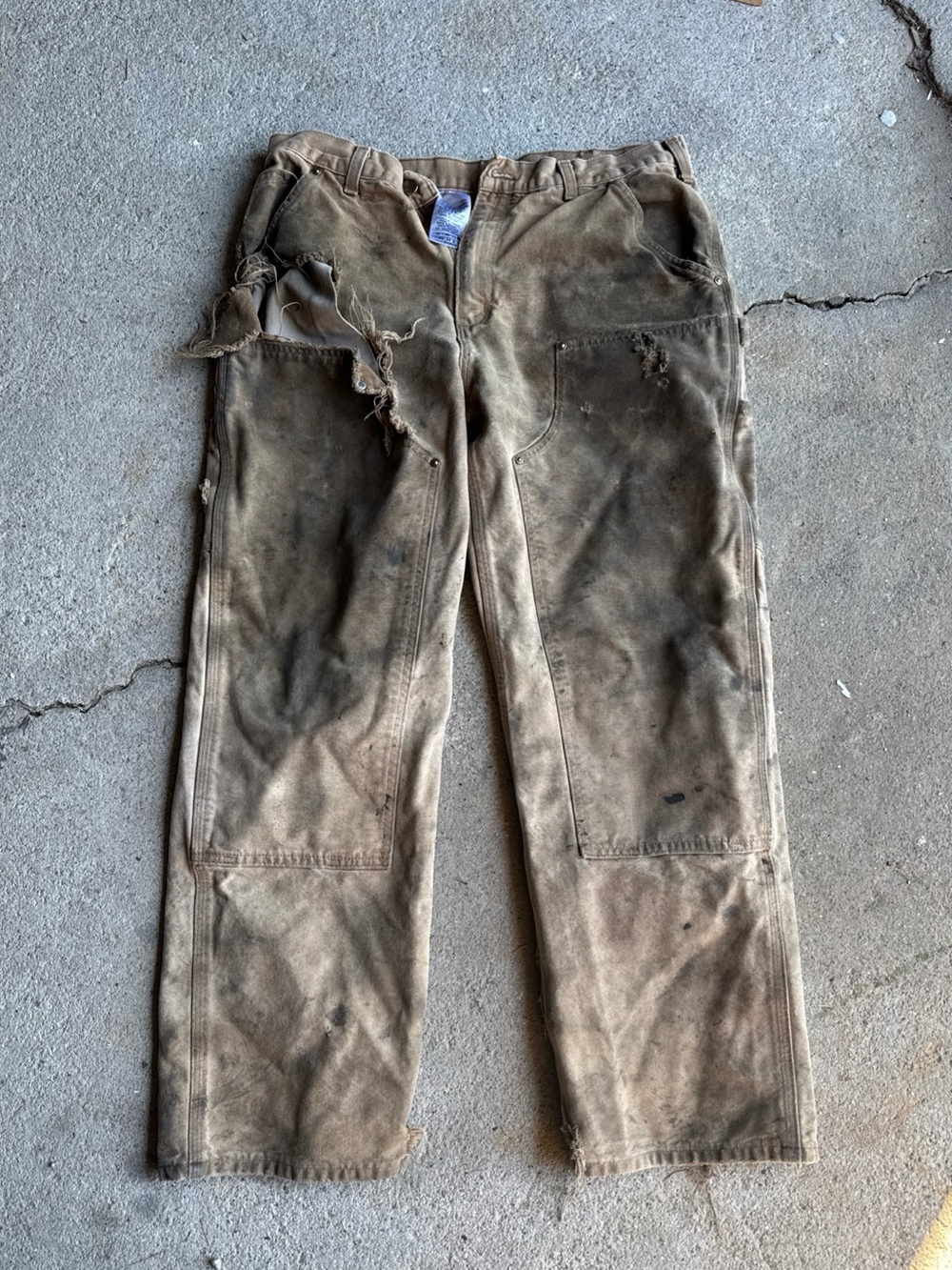 Carhartt Men’s Double Knee Carpenter Work Pants 34x30